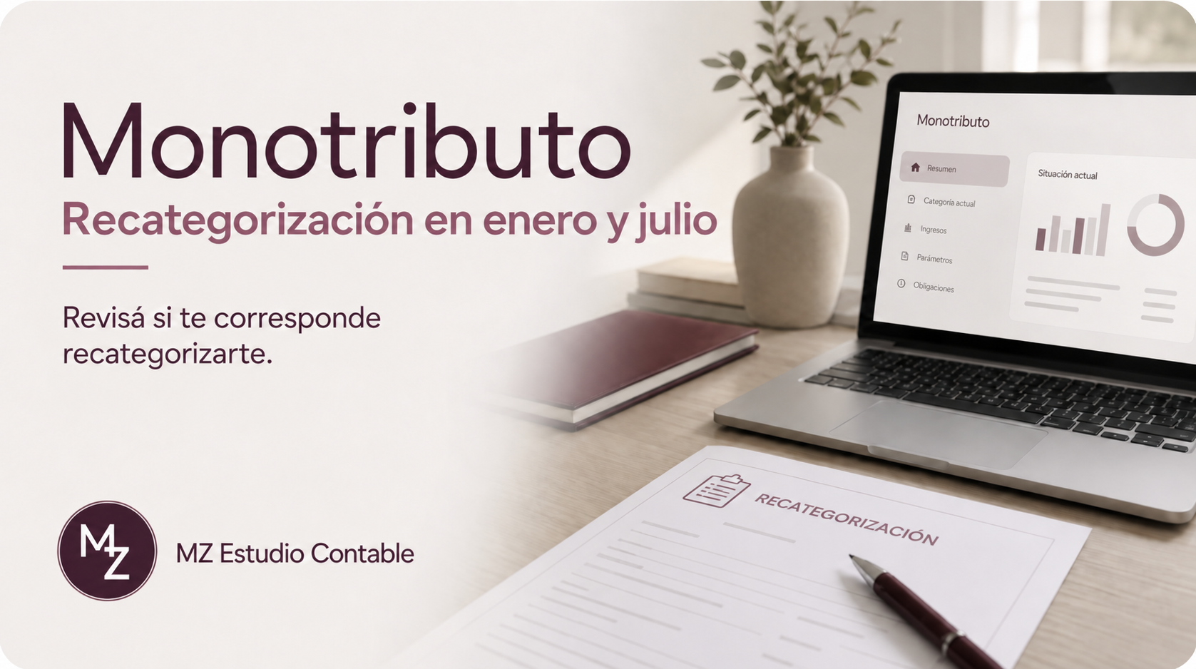 Monotributo y recategorización en julio - Estudio Contable MZ